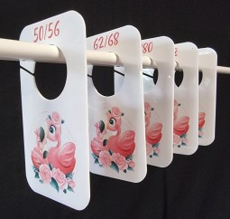Maathangers Acryl Flamingo - Set van 5 - Maat 50 t/m 104